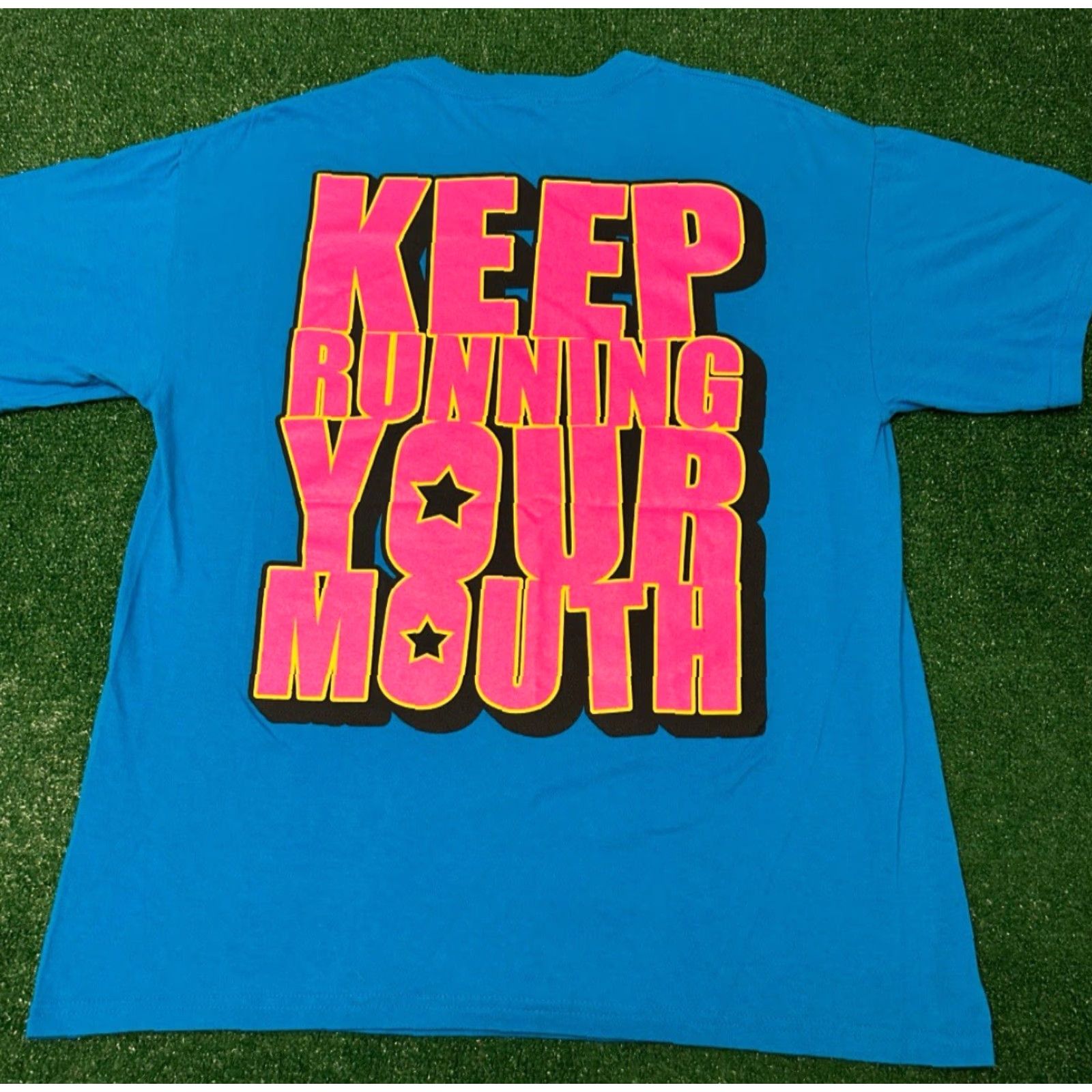 Vintage VINTAGE A Day To Rember Band Tee Keep Running Your Mouth VTG Shirt Mens Sz L Blue Short Sleeve T-Shirt Band Rock Punk Y2K Grunge Emo Mens Size US L / EU 52-54 / 3 - 2 Thumbnail
