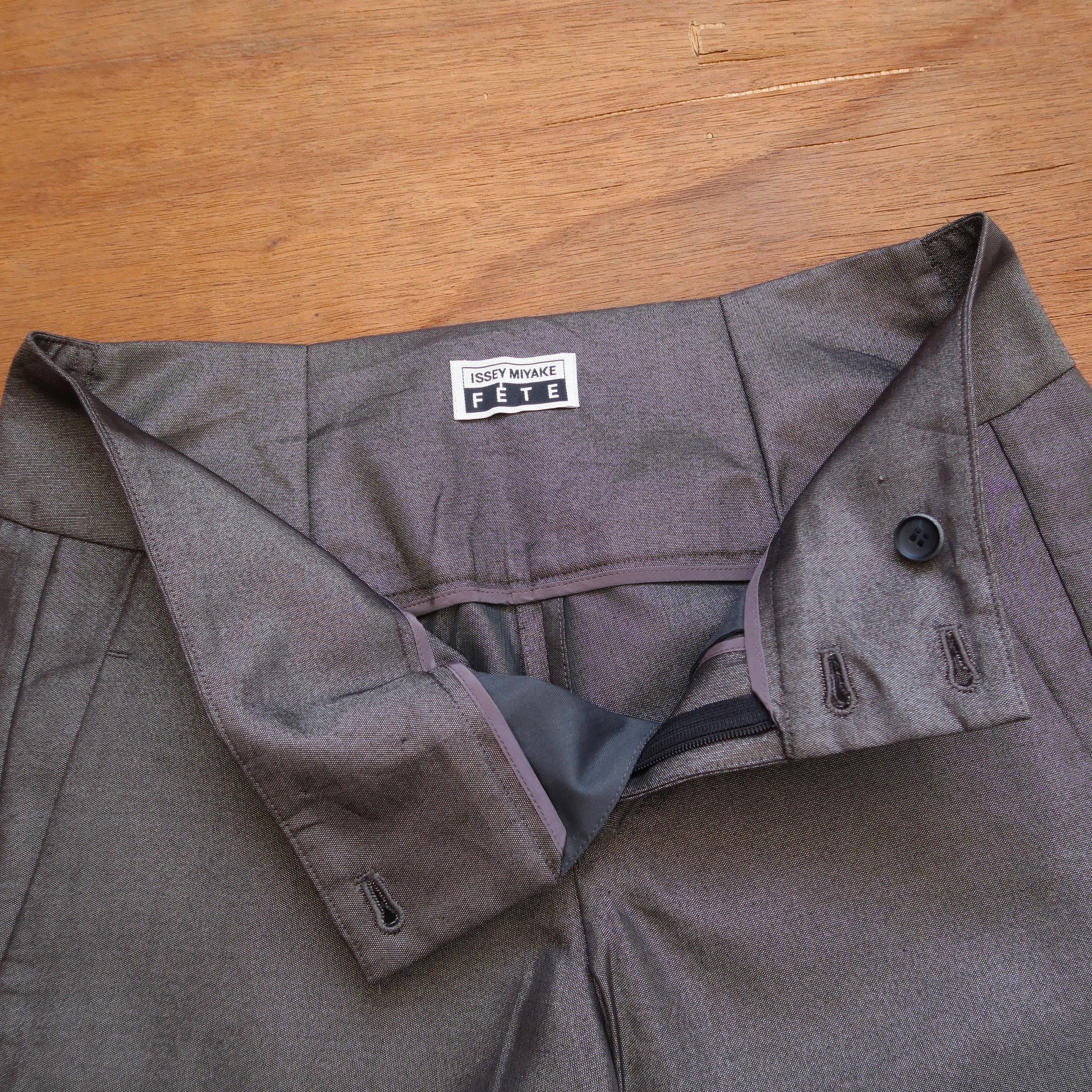 Homme Plisse Issey Miyake Issey Miyake Fete Psychedelic Metallic Baggy Party Pants Size US 30 / EU 46 - 7 Thumbnail