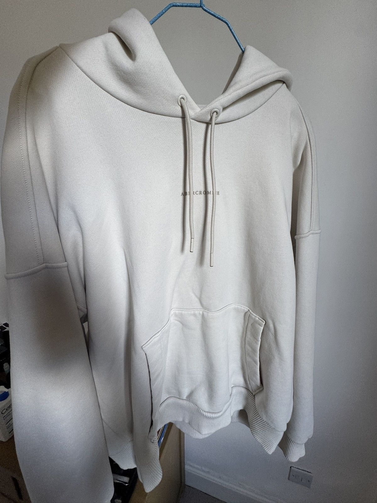 Abercrombie & Fitch Oversized Hoodie - Beige - Abercombie Size US L / EU 52-54 / 3 - 2 Thumbnail