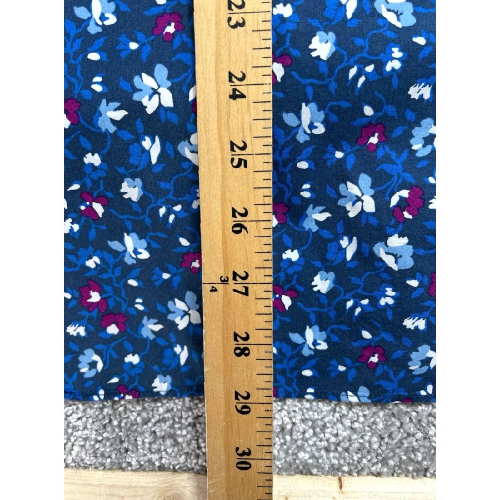 Bonobos Bonobos Shirt Mens Large Blue Cotton Floral Allover Print Slim Fit Button Up Size US L / EU 52-54 / 3 - 7 Thumbnail