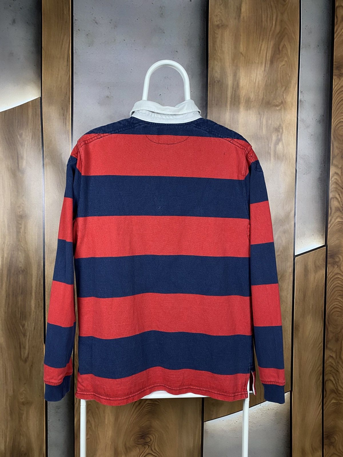 Polo Ralph Lauren 🎠Vintage 90s Sweatshirt Rugby Polo Ralph Lauren Striped Tee🎠 Size US M / EU 48-50 / 2 - 12 Thumbnail