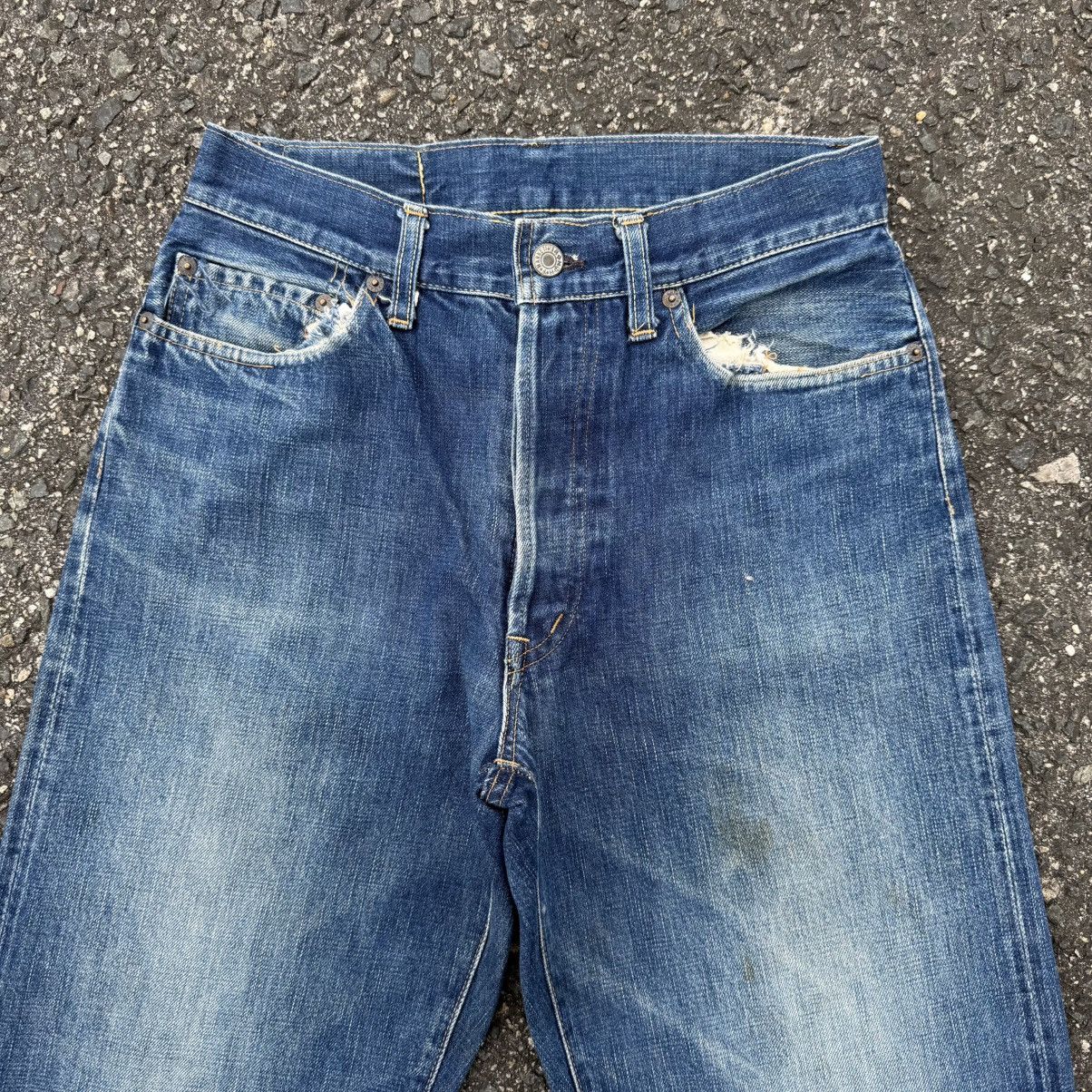 Blue Blue Japan VINTAGE BLUE BLUE BUTTON FLY JEAN DENIM PANT Size US 29 - 4 Thumbnail
