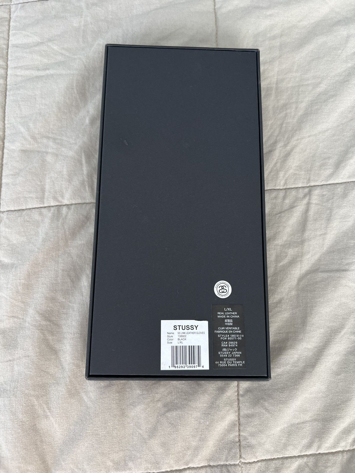 Stussy Stussy SS Link Black Leather Gloves L/XL | Grailed