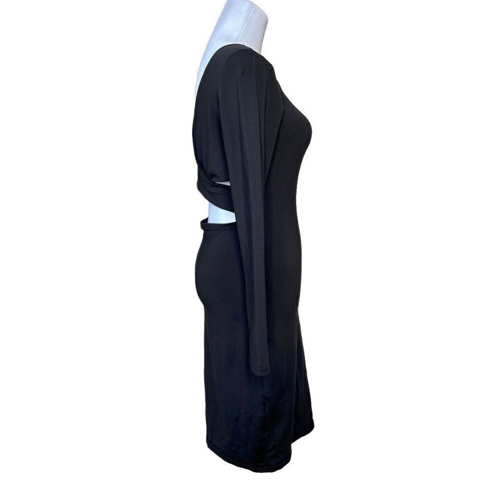 Other The Nadia Black Y2K Reversible Bodycon Dress MEDIUM Sexy Size M / US 6-8 / IT 42-44 - 3 Thumbnail