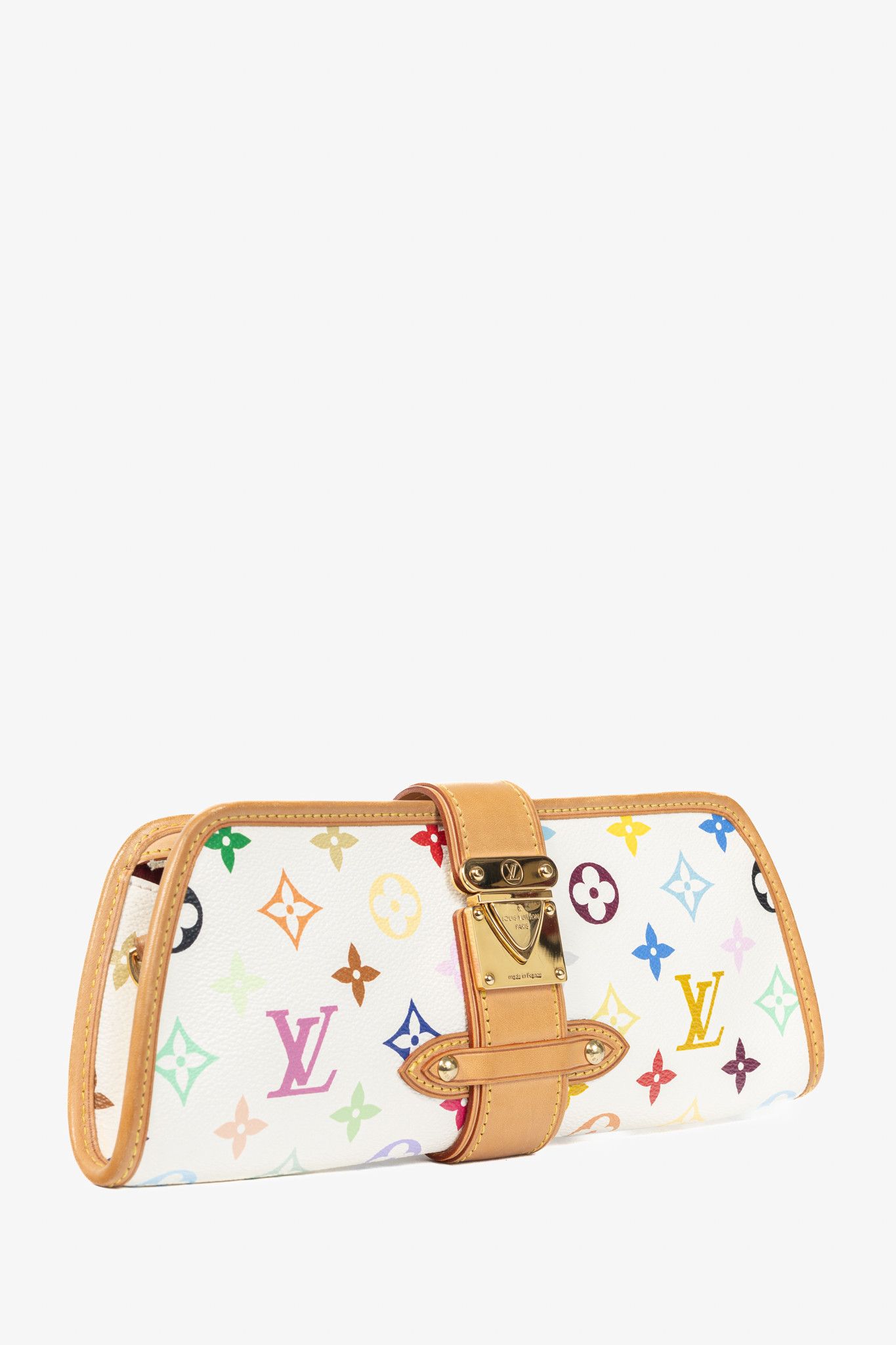 Louis Vuitton × Takashi Murakami Louis Vuitton Shirley White Multicolore Monogram Handbag Size ONE SIZE - 2 Thumbnail