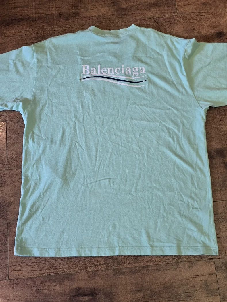 Balenciaga Balenciaga Mint Green Cola Short Sleeve T-shirt Size US M / EU 48-50 / 2 - 5 Thumbnail