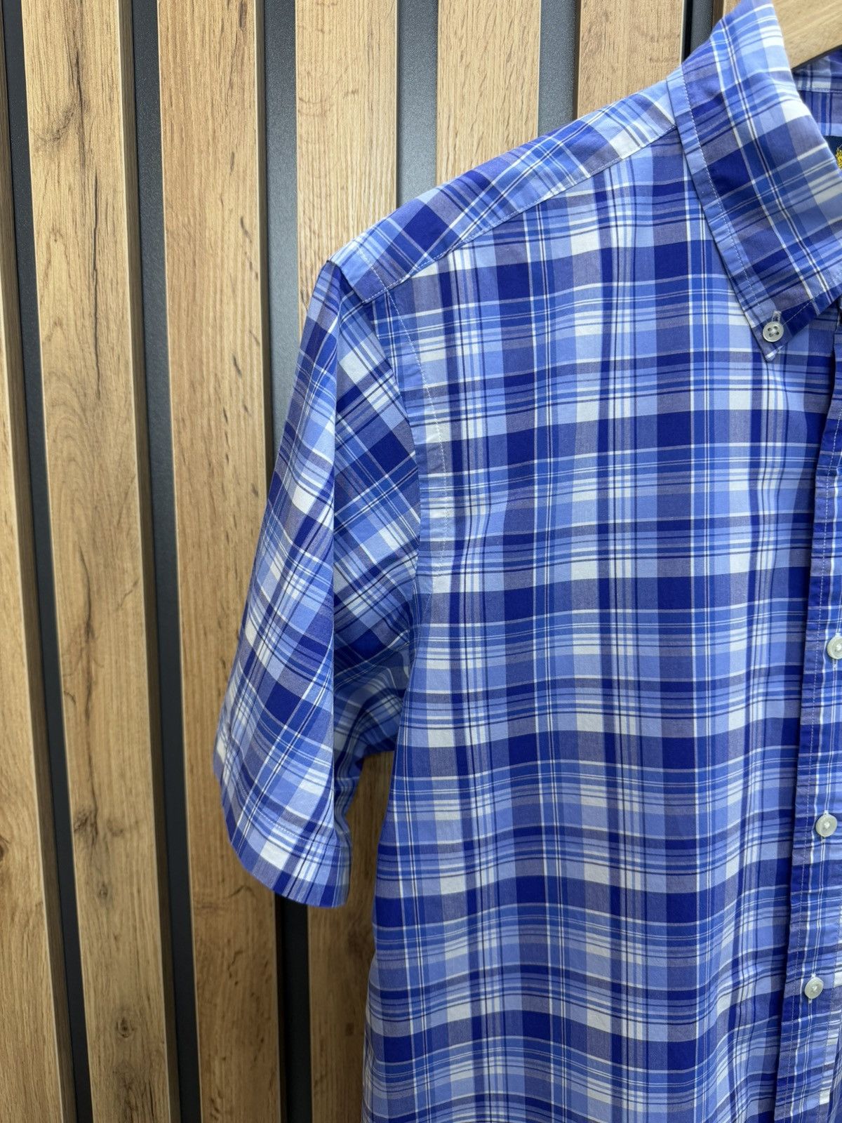 Ralph Lauren Ralph Lauren Plaid Shirt Short Sleeve Blue Size M Size US M / EU 48-50 / 2 - 6 Thumbnail