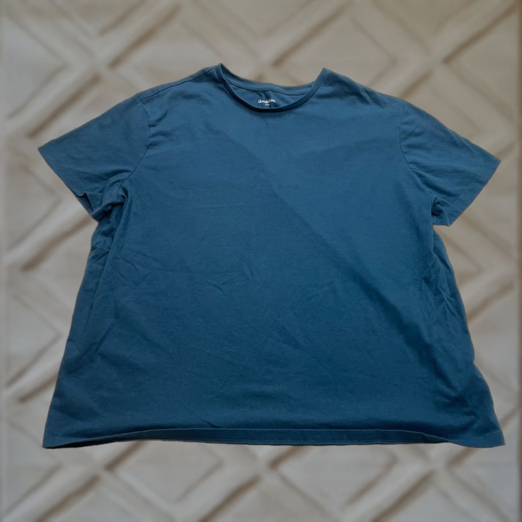 Vintage Goodfellow & Co Shirt Mens 2XL Blue T-Shirt Short Sleeve Crew Neck Regular Cotton Jersey Logo Solid Adult Size US XXL / EU 58 / 5 - 1 Thumbnail