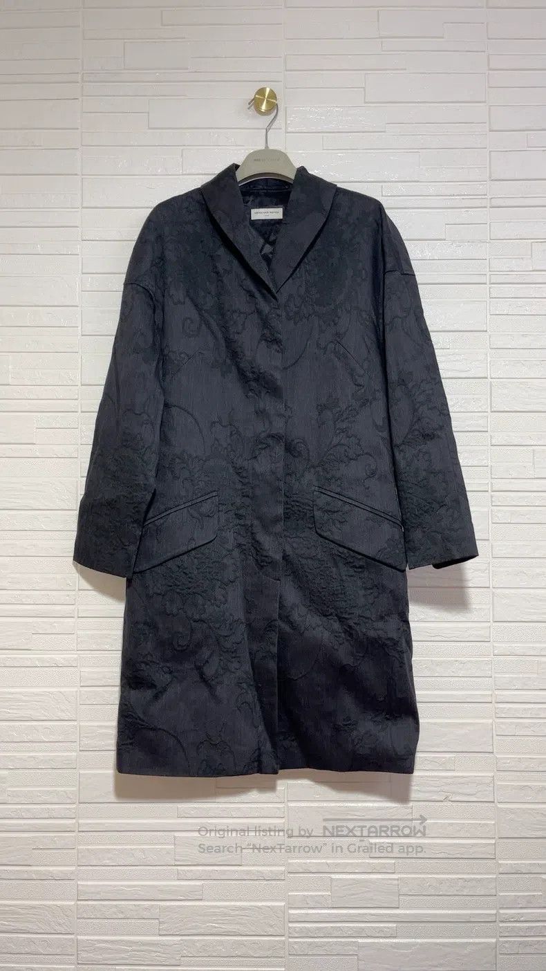 Dries Van Noten Dries Van Noten A thin wool embossed jacquard mid-length c Size S / US 4 / IT 40 - 1 Thumbnail