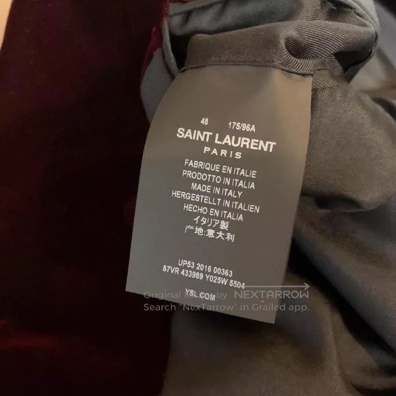 Saint Laurent Paris Saint Laurent Red Velvet Blazer. Size US M / EU 48-50 / 2 - 6 Thumbnail