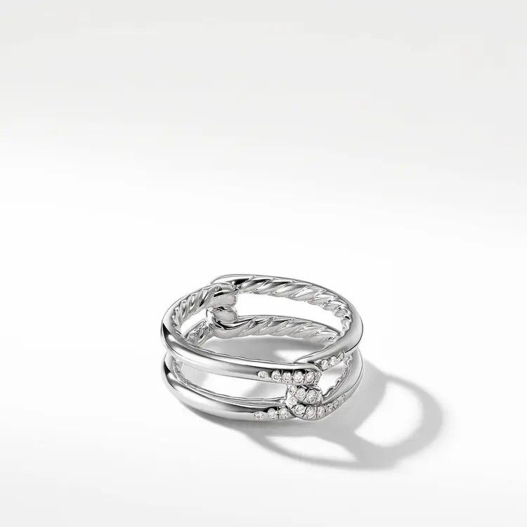 David Yurman o1s1wg111025 R13404D /Size 7/Continuance Band Ring in Silver Size ONE SIZE - 1 Preview