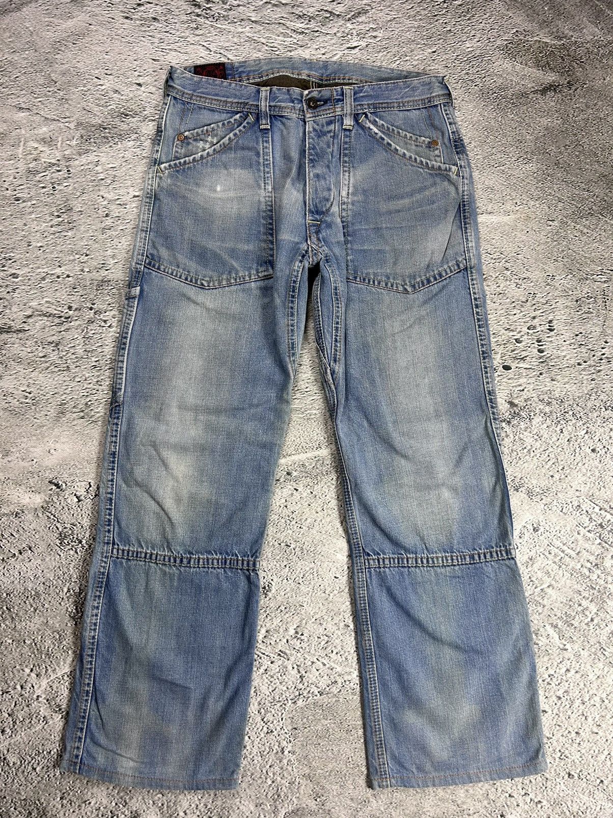 Evisu Evisu EU ED jeans vintage denim pants cargo baby blue Y2K Size US 32 / EU 48 - 6 Thumbnail