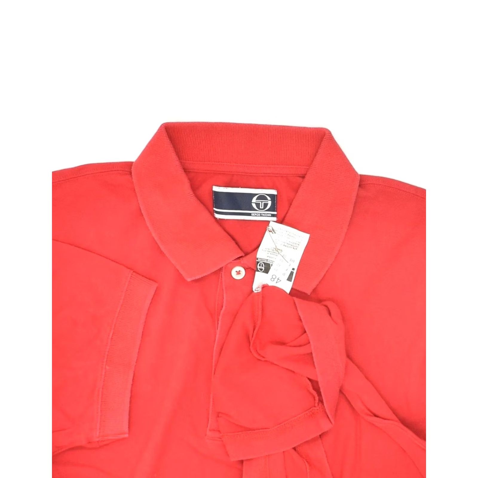 Sergio Tacchini SERGIO TACCHINI Mens Polo Shirt Red Medium Cotton Designer AI70 IT 48 Size US M / EU 48-50 / 2 - 3 Thumbnail