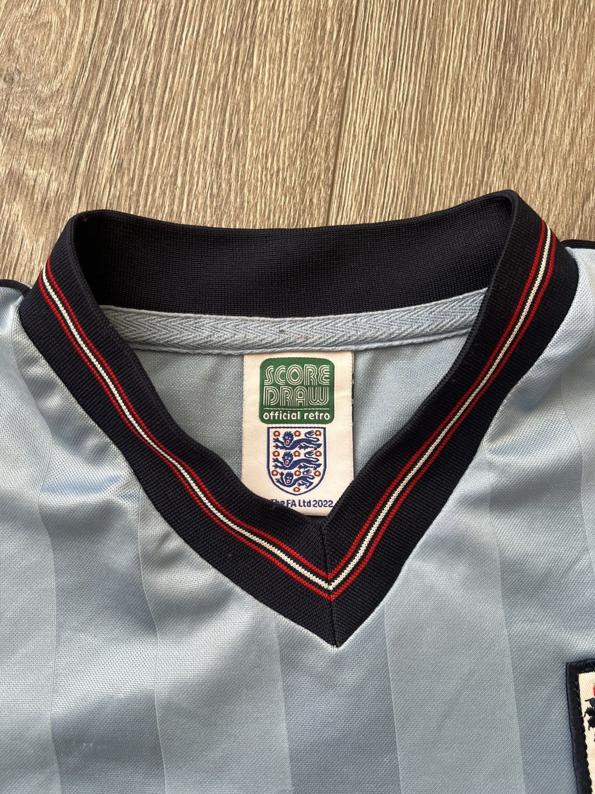 Vintage Score Draw Football England Jersey Blokecore Size US M / EU 48-50 / 2 - 4 Thumbnail