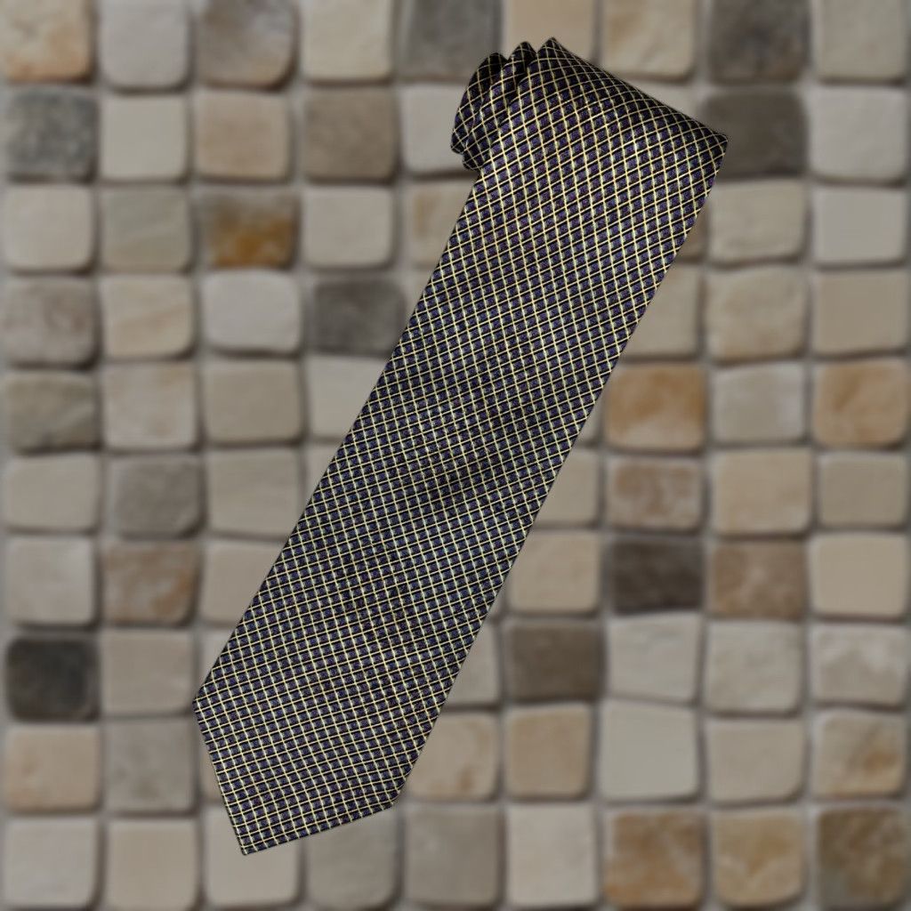 Stefano Ricci Stefano Ricci Men’s Silk Tie Check Floral Holographic Made in Italy Size ONE SIZE - 1 Thumbnail