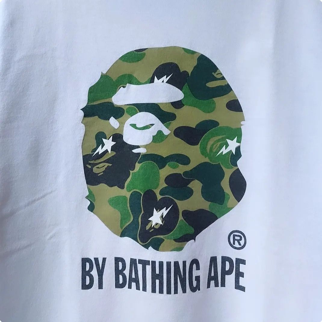 Bape Bape Head Green Camo Tshirt Size US S / EU 44-46 / 1 - 3 Thumbnail