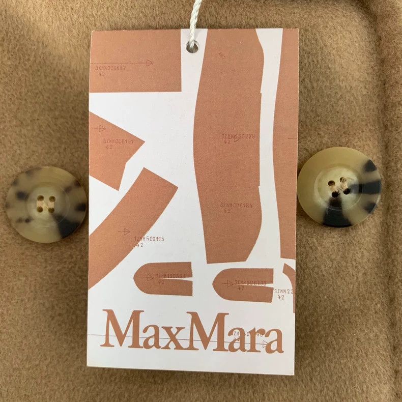 Max Mara Max Mara 101801 Collection Brown Sheepwool Lapel Double Br Size XXS / US 00 / IT 34 - 9 Thumbnail