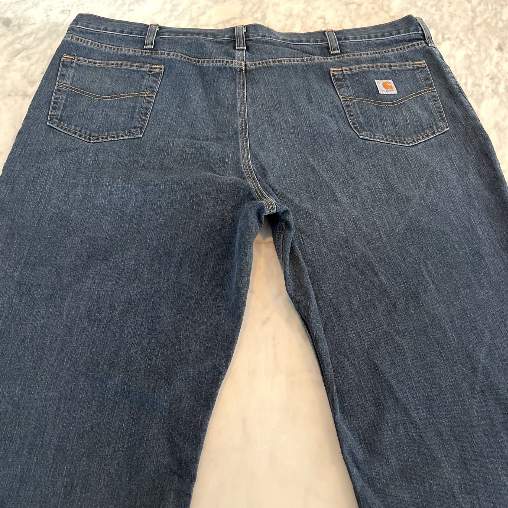 Carhartt Carhartt Jeans Men’s 50x30 Dark Wash Blue 5 Pockets Zipper Button Size US 34 / EU 50 - 6 Thumbnail