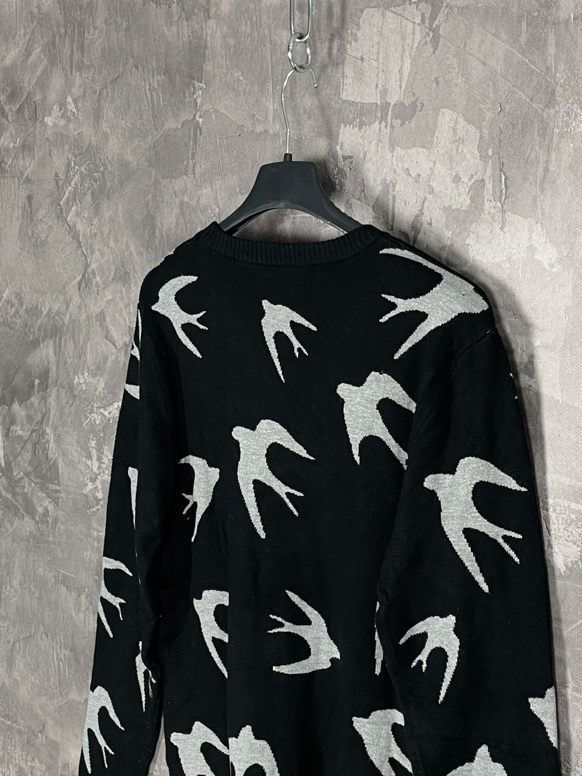Japanese Brand × Vintage Avant Garde Mcqueen Style Rare Multilogo Sweater Size M / US 6-8 / IT 42-44 - 8 Thumbnail