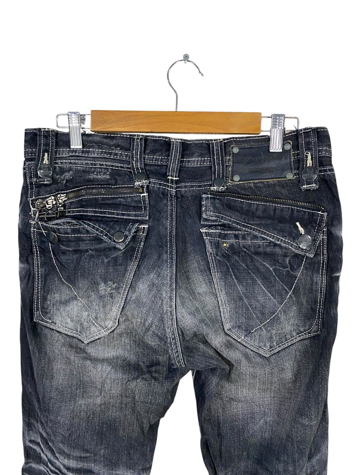 If Six Was Nine Army of no! Collection 2008/09 punk denim distressed Size US 32 / EU 48 - 8 Thumbnail