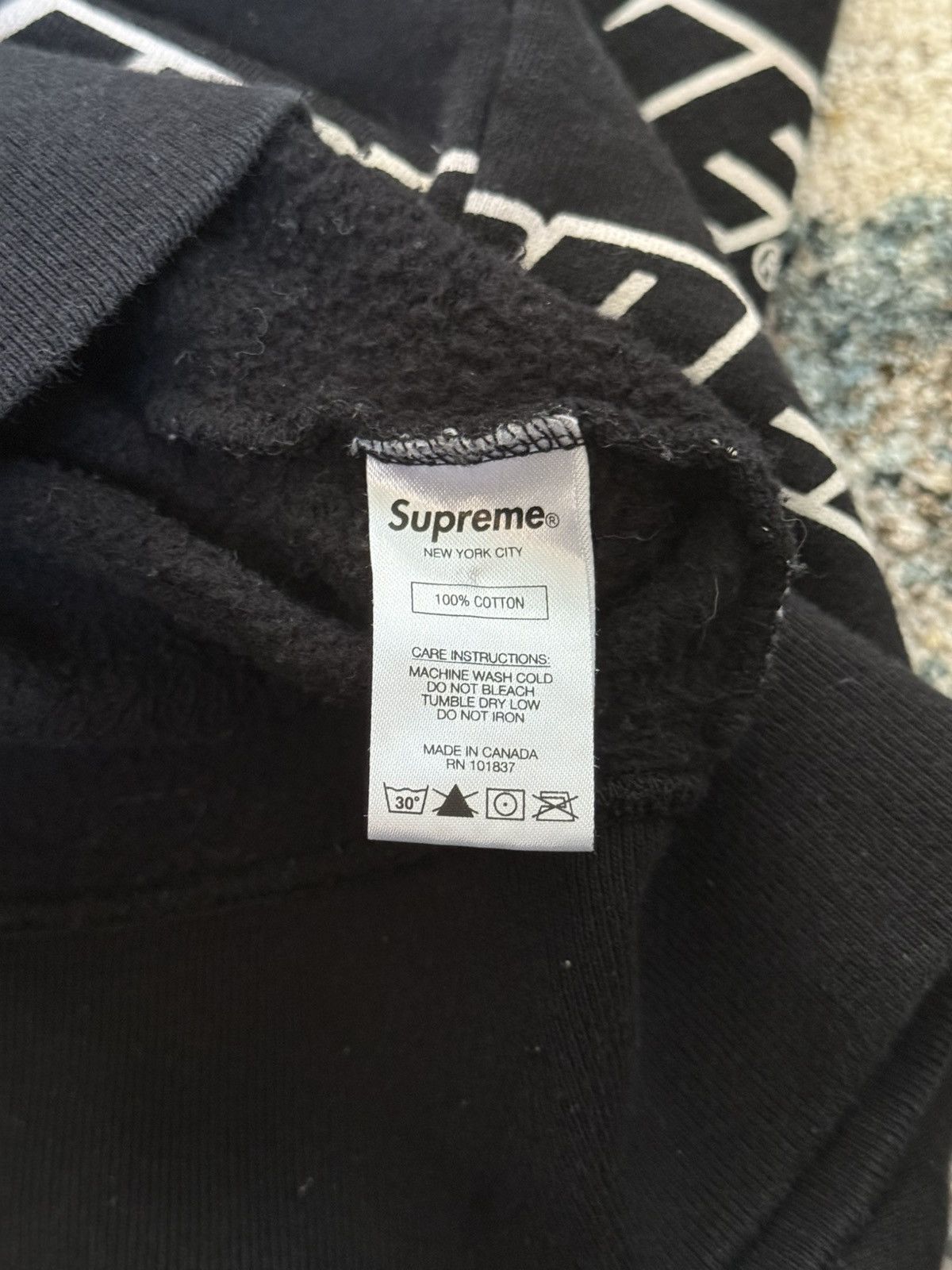 Supreme Supreme SS18 Repeat All Over Logo Print Full Zip Up Hoodie Size US M / EU 48-50 / 2 - 6 Thumbnail