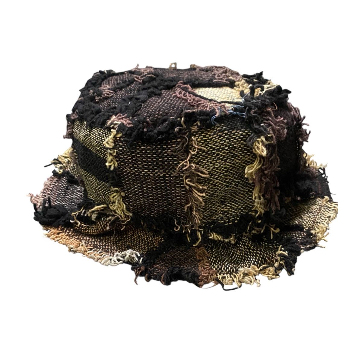 Handmade Handmade Patchwork Boho Bucket Hat Artisan Craft Avant Garde Size ONE SIZE - 6 Thumbnail