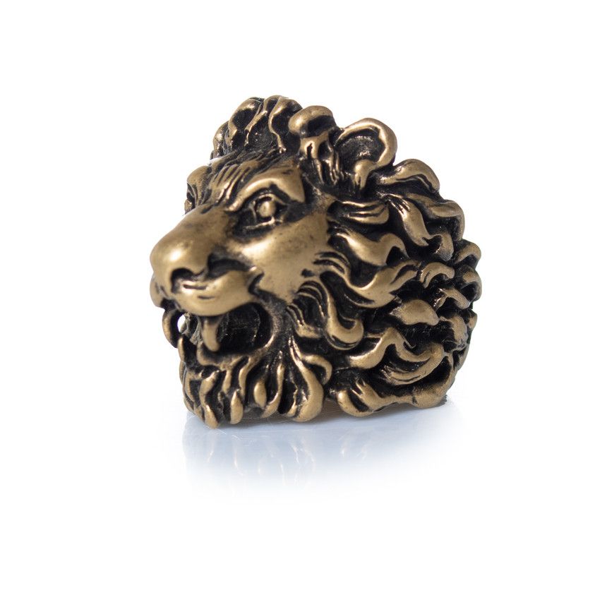 Gucci Gucci, Unisex lion ring head in gold Size ONE SIZE - 2 Thumbnail