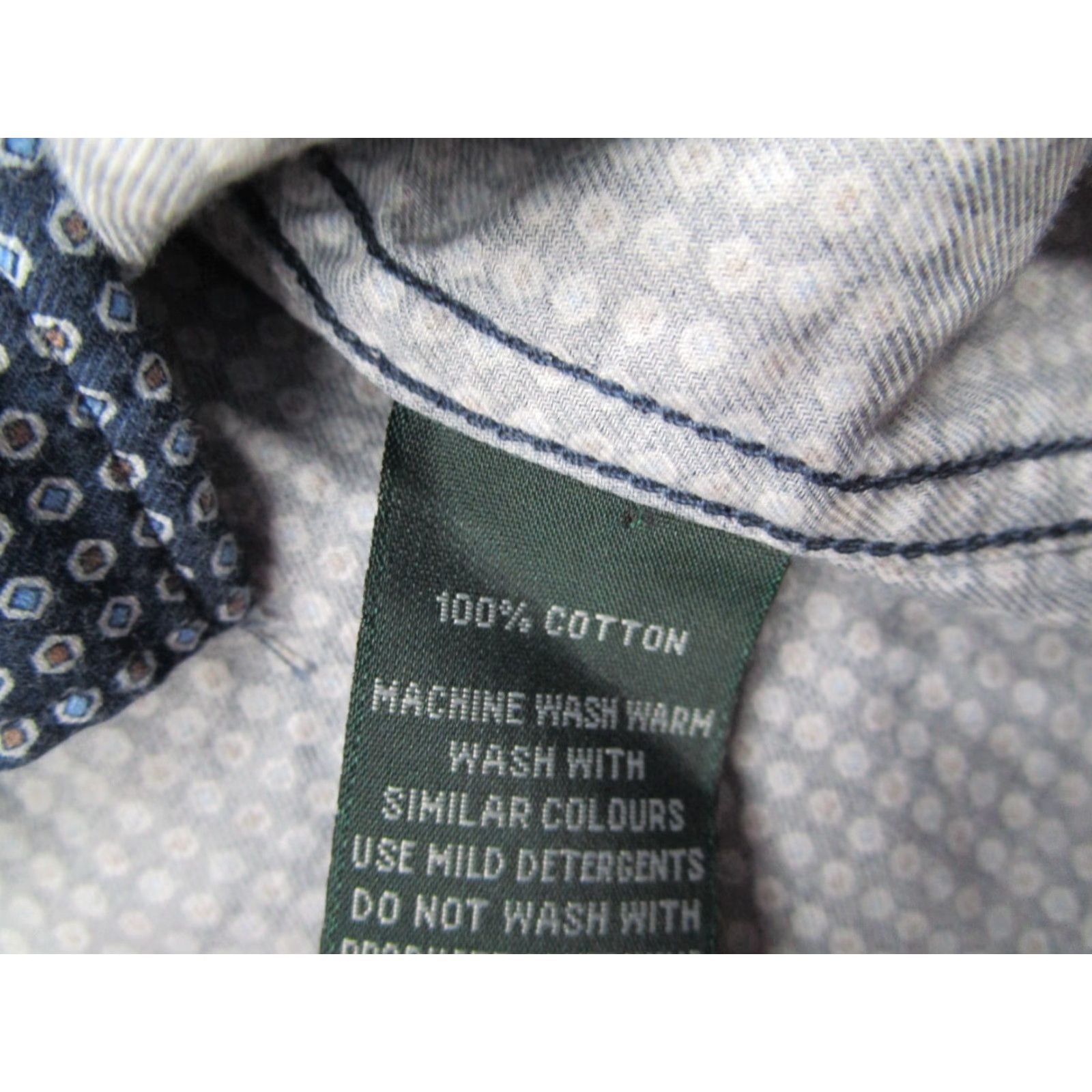 Rodd & Gunn Rodd & Gunn Shirt Mens 2XL Blue Sports Fit Button Up Long Sleeve Casual Work Geometric Pattern - Cotton Knit, Regular Size, City Preppy Style - Mens Size US XXL / EU 58 / 5 - 4 Thumbnail