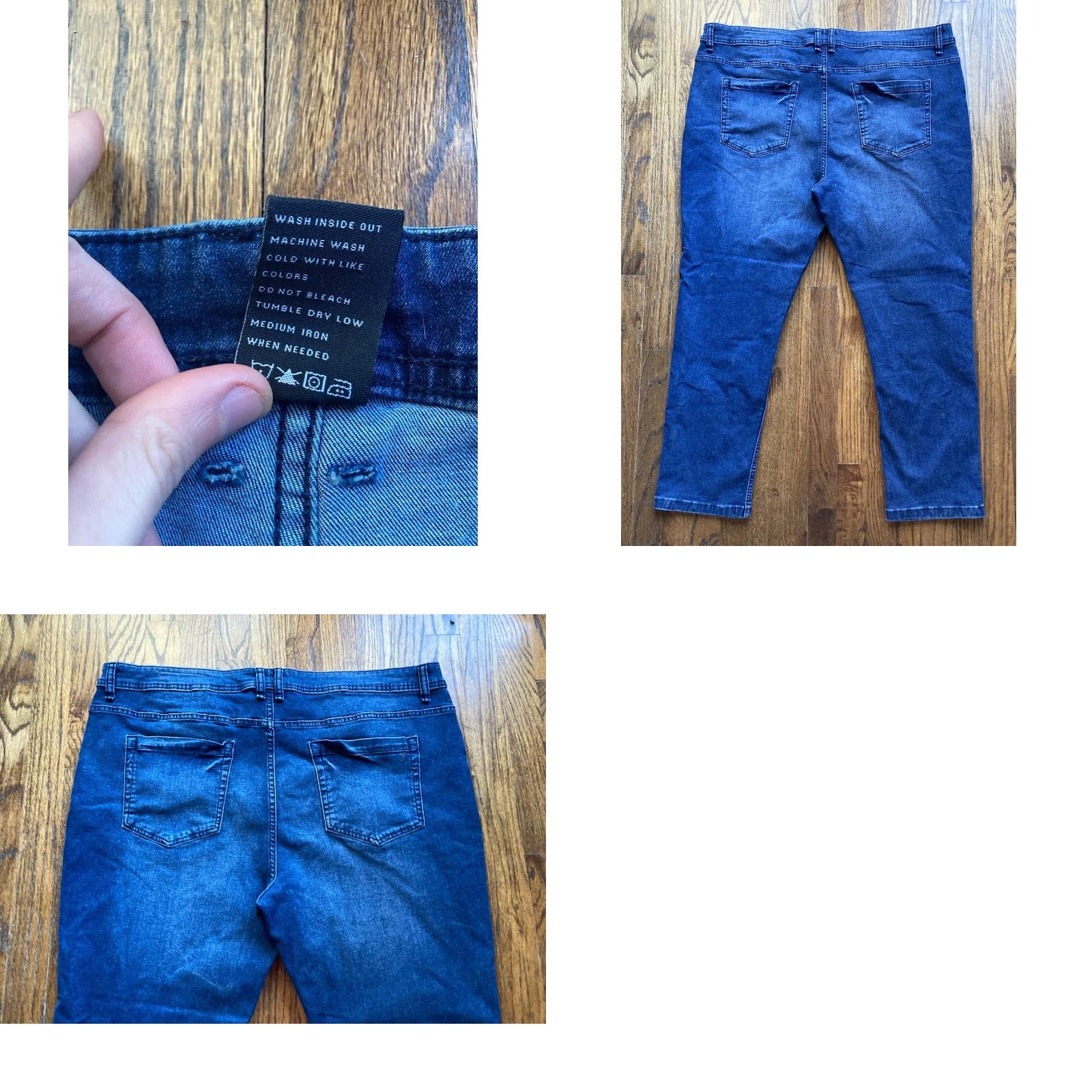 Vintage The Perfect Jean NYC Jeans Slim 42x28 Blue Denim 5 Pocket Stretch Mens Straight Regular Fit Mens Size US 42 / EU 58 - 8 Thumbnail