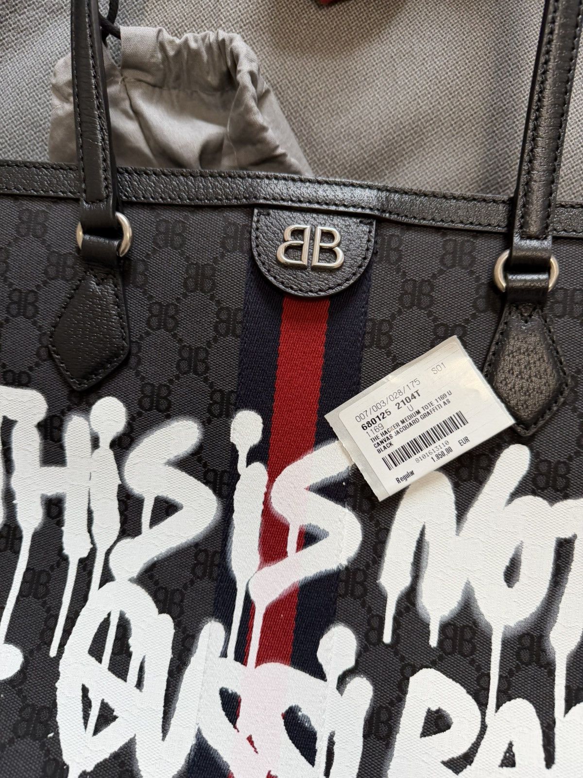 Balenciaga × Gucci Balenciaga X Gucci Tote Hacker bag Size ONE SIZE - 4 Thumbnail