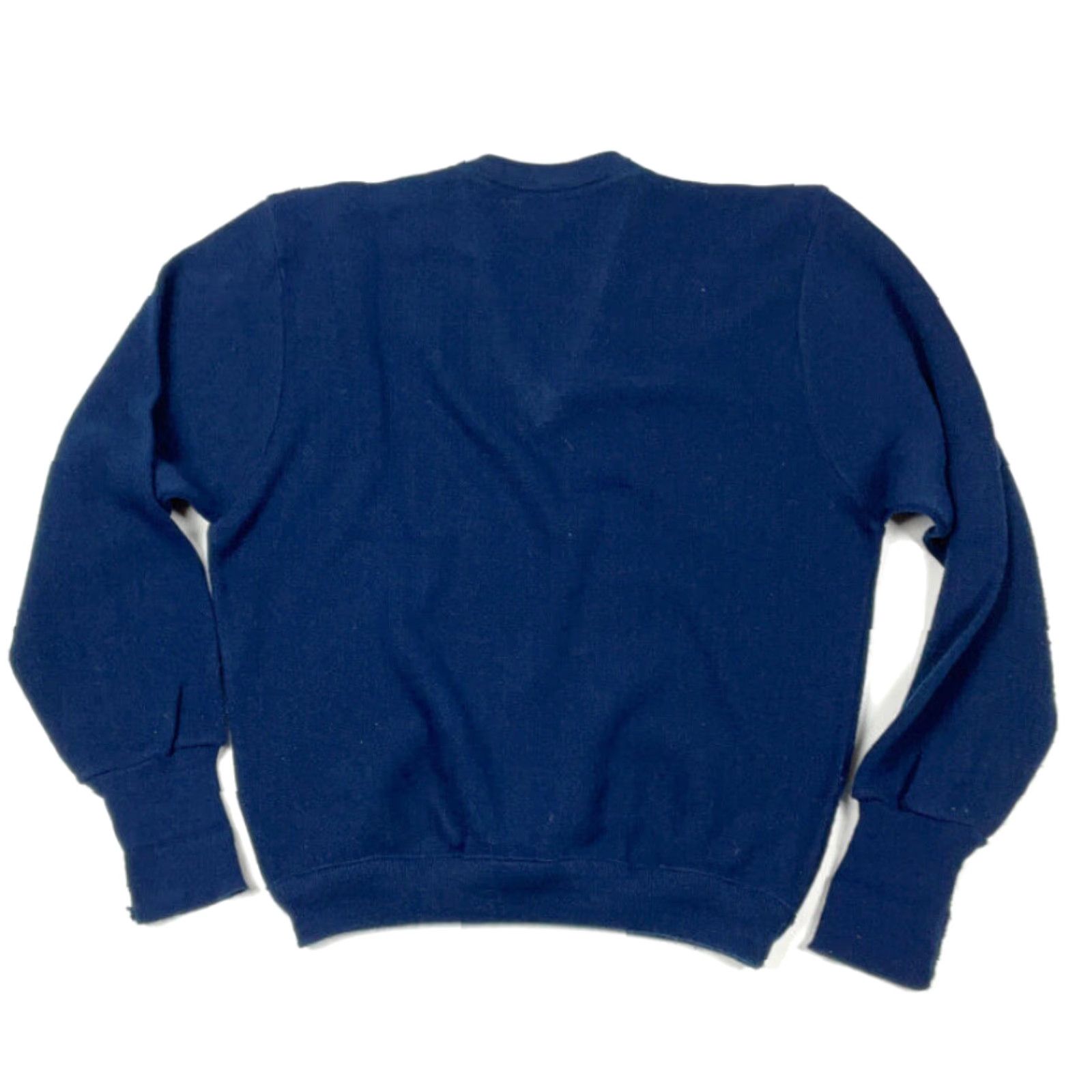 Van Heusen VTG 80s Van Heusen Blue V-Neck Sweater Adult Large USA Made Grandpa Style Size US L / EU 52-54 / 3 - 2 Thumbnail