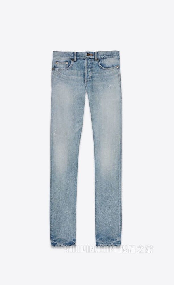 Saint Laurent Paris slim-fit jeans in light fall blue denim Size US 26 / EU 42 - 1 Thumbnail
