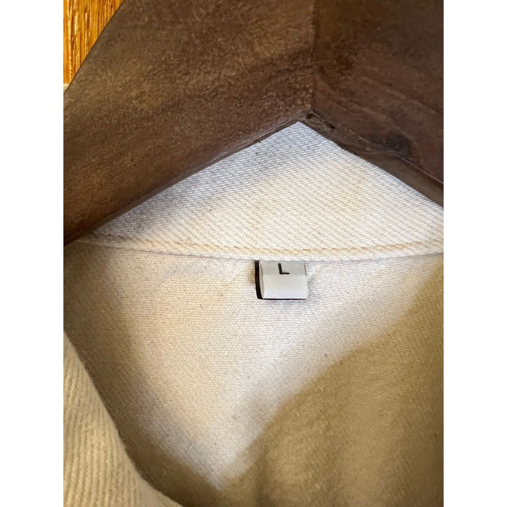 Muji Cream Denim Jacket Size US S / EU 44-46 / 1 - 2 Thumbnail