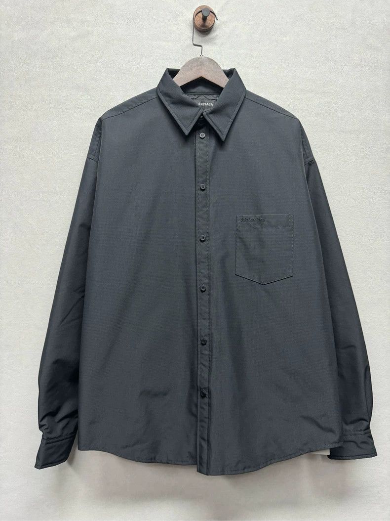 Balenciaga Black padded shirt jacket