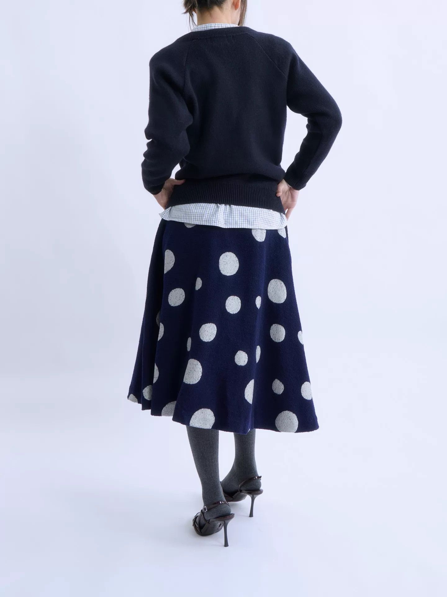 Comme des Garcons Comme des Garçons 2015 Navy Logo Knit Sweater M Size M / US 6-8 / IT 42-44 - 4 Thumbnail