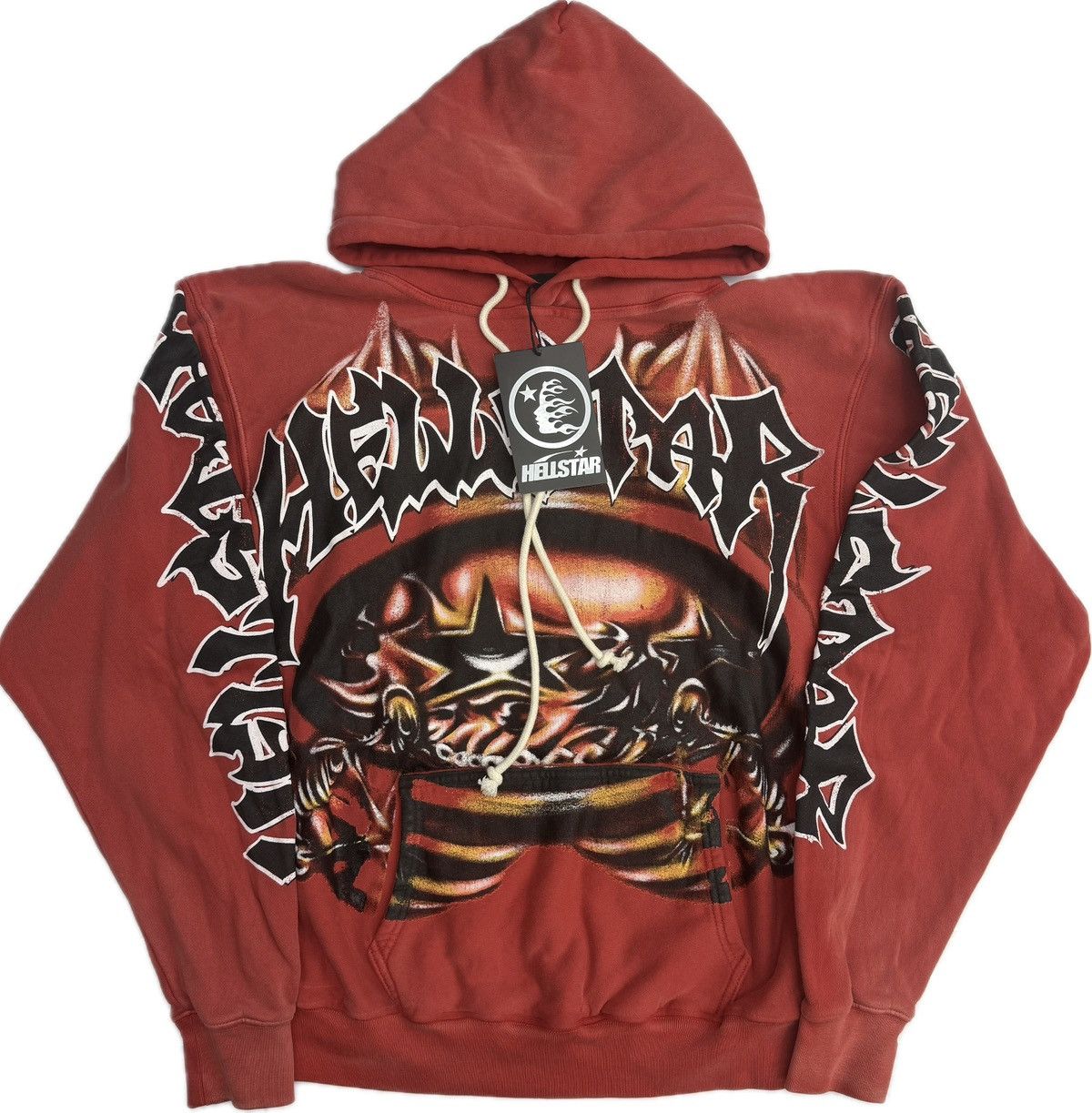 HELLSTAR Hellstar Skeleton Airbrush Hoodie Size US M / EU 48-50 / 2 - 1 Thumbnail