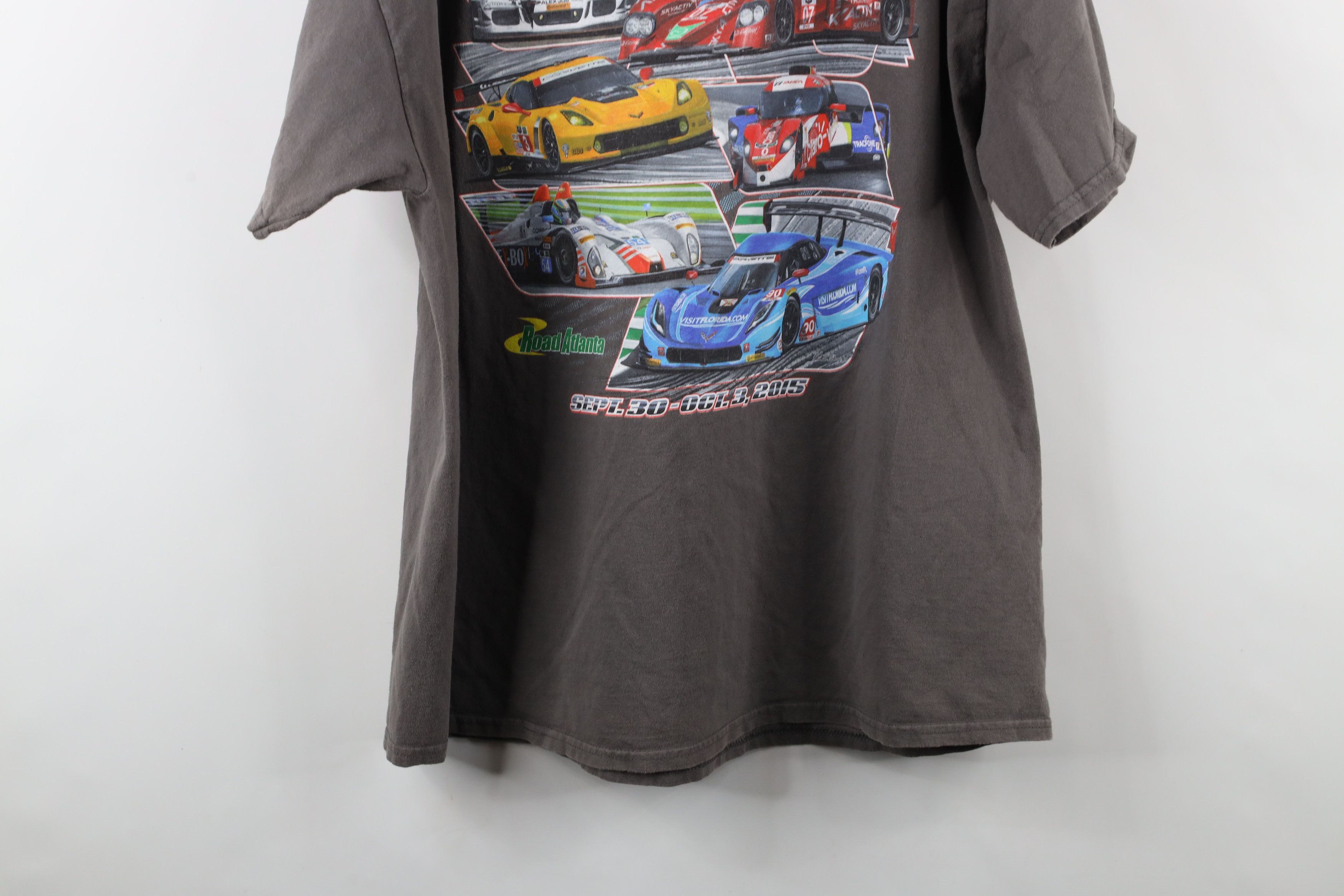 Vintage Vintage 2015 Petit Le Mans Endurance Car Racing T-Shirt Gray Size US XXL / EU 58 / 5 - 13 Thumbnail