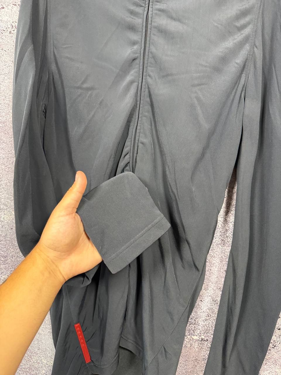 Prada Archive Prada Woman Red Tab Softshell Zip Sweater Size M / US 6-8 / IT 42-44 - 15 Thumbnail