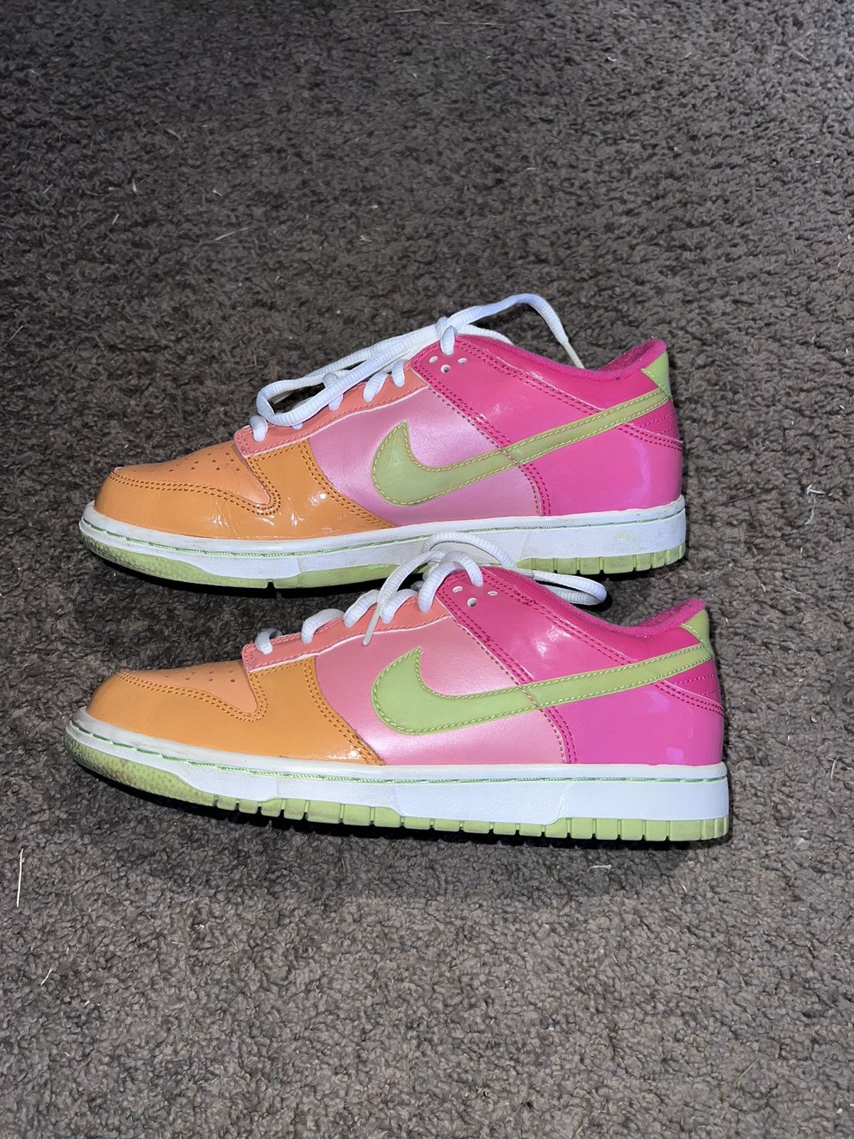 Jordan Brand × Nike Nike Dunk Low Rainbow Sherbert Citron GS Size US 7.5 / IT 37.5 - 6 Thumbnail