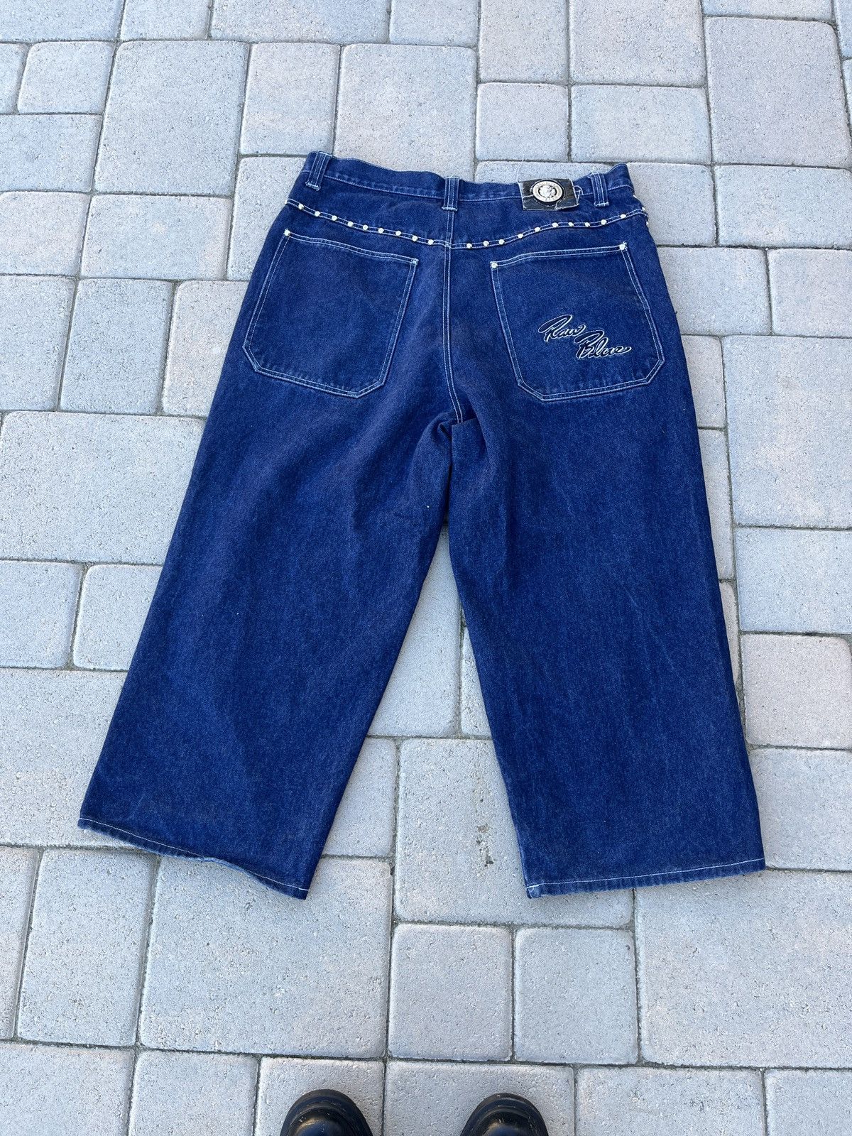 vintage-insane-vintage-studded-raw-blue-denim-jeans-grailed