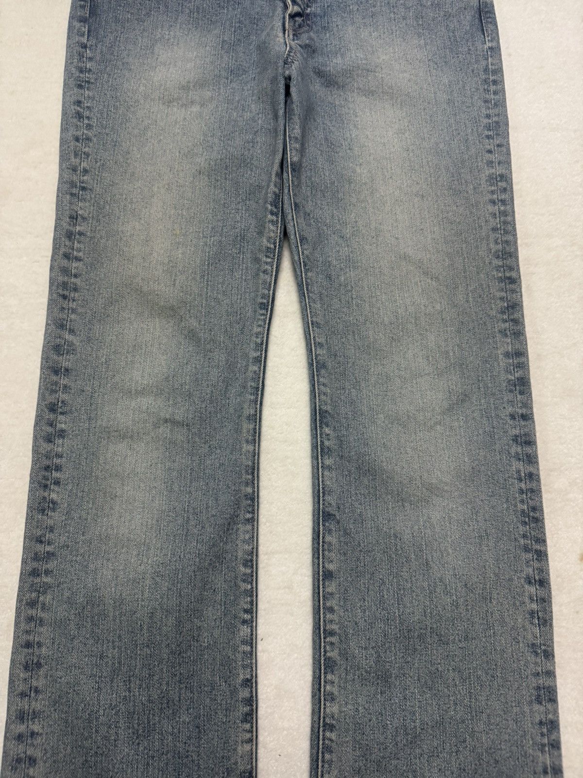 Japanese Brand VINTAGE 1990s JAPANESE FLARED WOLF MUDMAX WASHED INSANE Size US 29 - 3 Thumbnail
