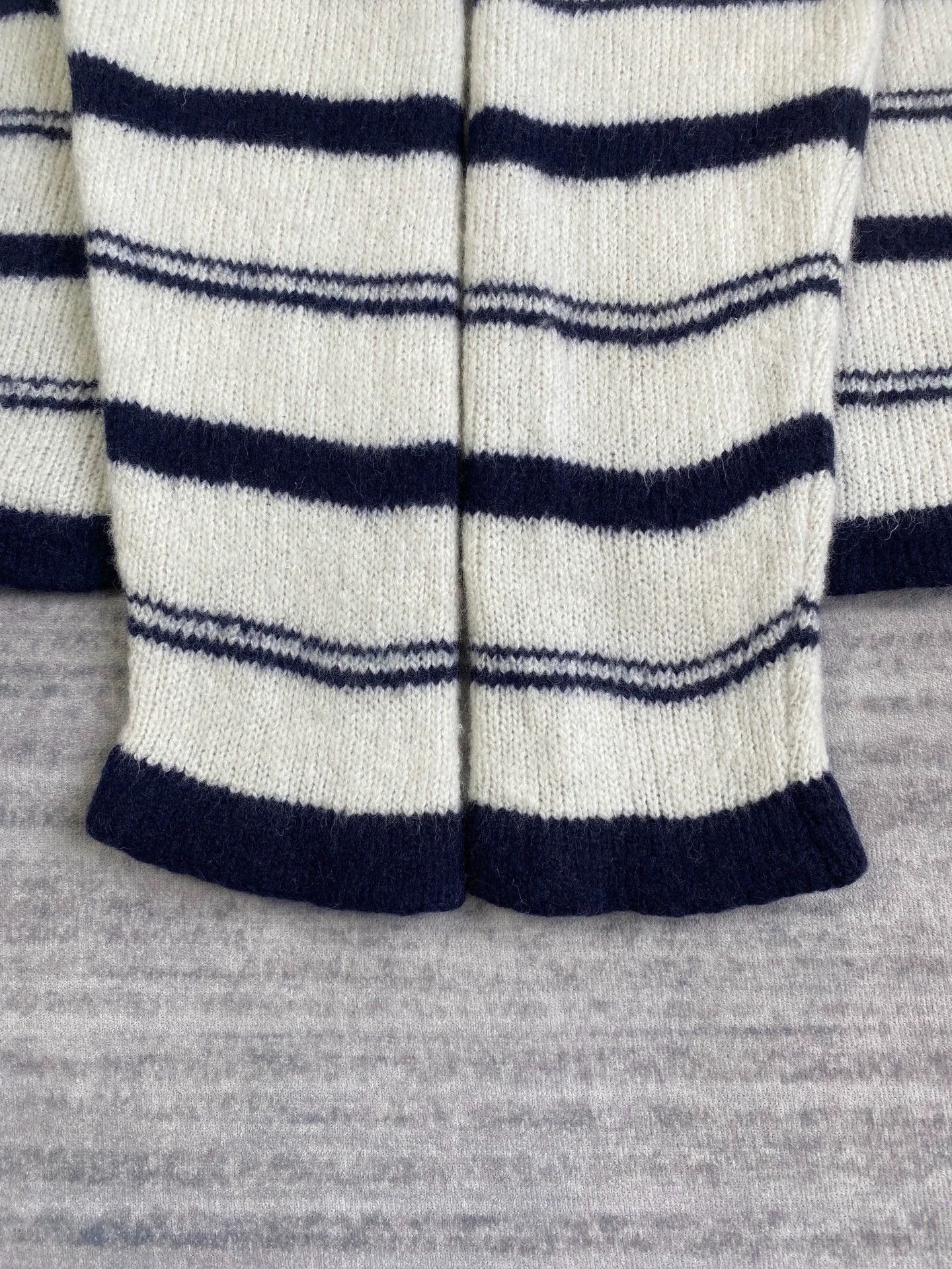 Our Legacy Our Legacy Sonar Roundneck Black & White Stripe Wool Sweater Size US M / EU 48-50 / 2 - 4 Thumbnail