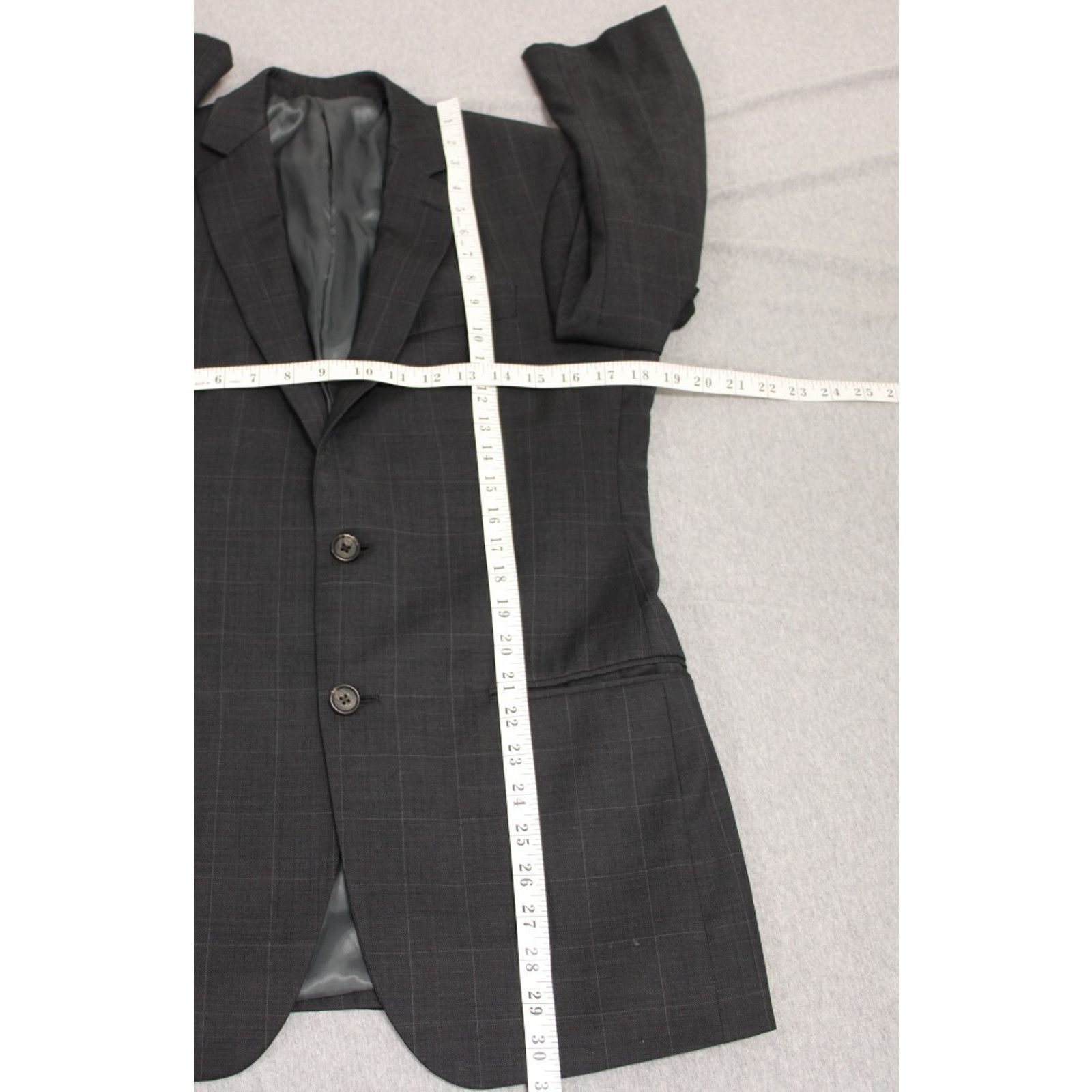 Lauren Ralph Lauren Lauren Ralph Lauren Blazer Men 36R Gray Check 100% Wool Size 36R - 6 Thumbnail