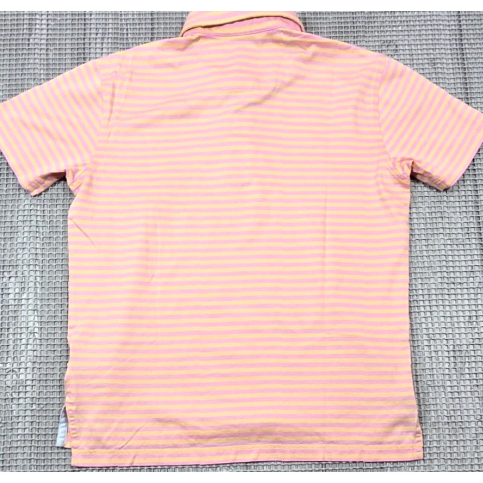 Brooks Brothers Brooks Brothers Polo Short Sleeve Pink Orange Stripe Slim Fit Cotton Men Sz S Size US S / EU 44-46 / 1 - 6 Thumbnail