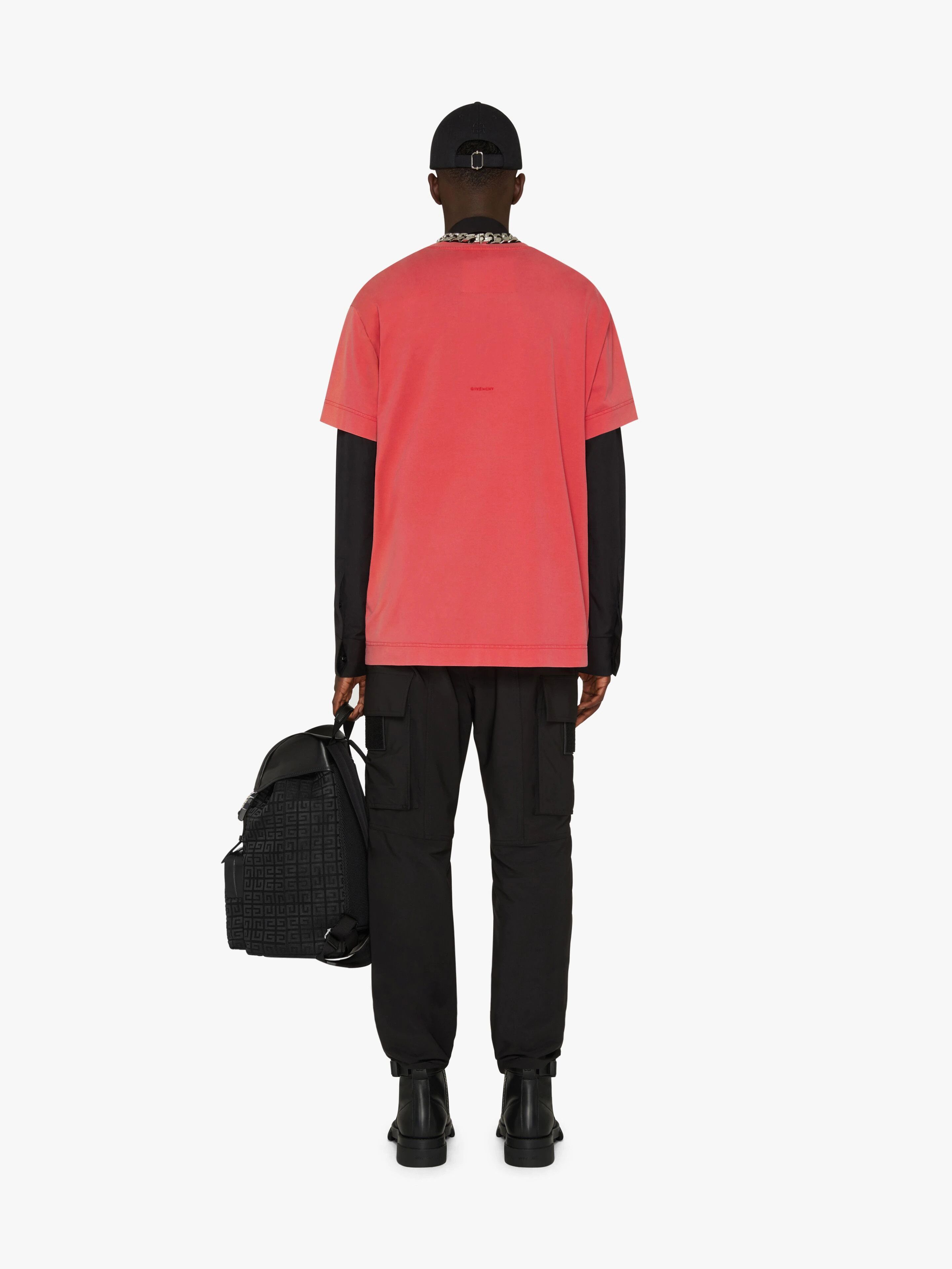 Givenchy x Chito Washed Red Graffiti Dog Oversized T-Shirt Size US M / EU 48-50 / 2 - 4 Thumbnail
