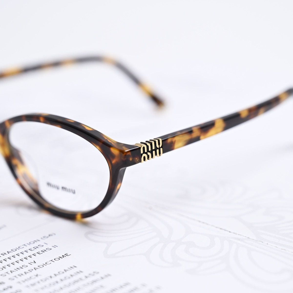 Miu Miu MIU MIU 0MU 09XV GLASSES Size ONE SIZE - 3 Thumbnail