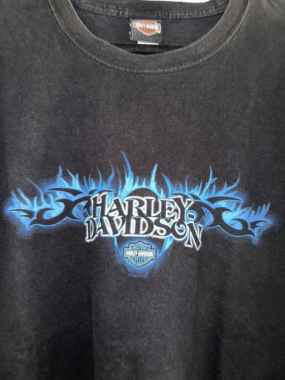 Harley Davidson Vintage Harley Chrome & Fire tee sz XL Size US XL / EU 56 / 4 - 1 Thumbnail