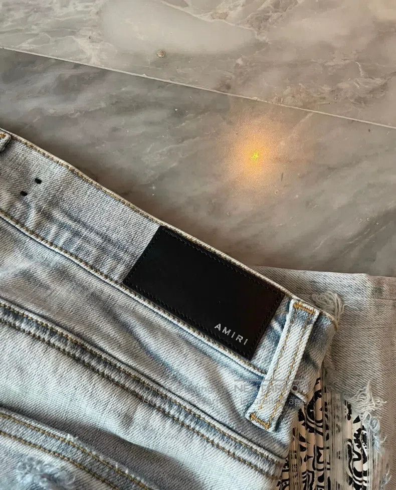 Amiri Amiri Size 32 Black and white cashew jeans Size US 32 / EU 48 - 4 Thumbnail
