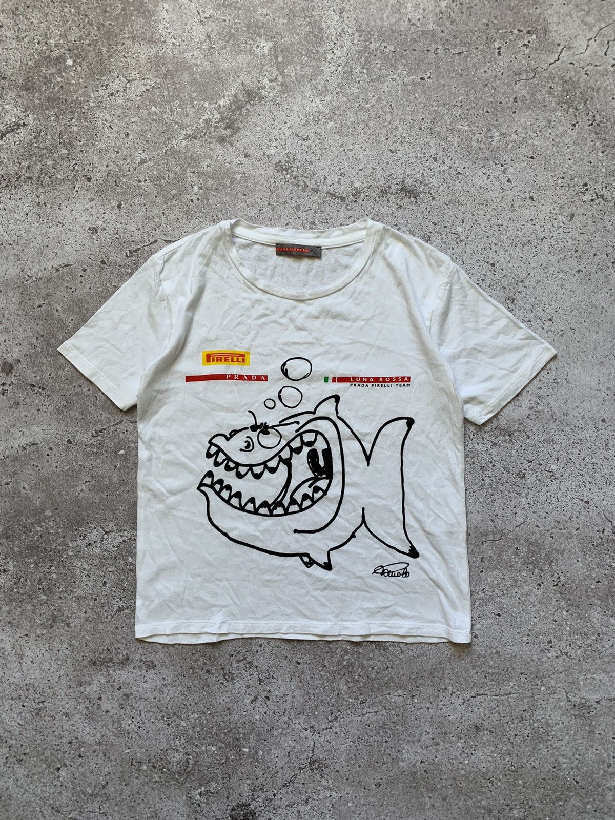 Art × Prada Prada Luna Rossa Italy Tee | Grailed
