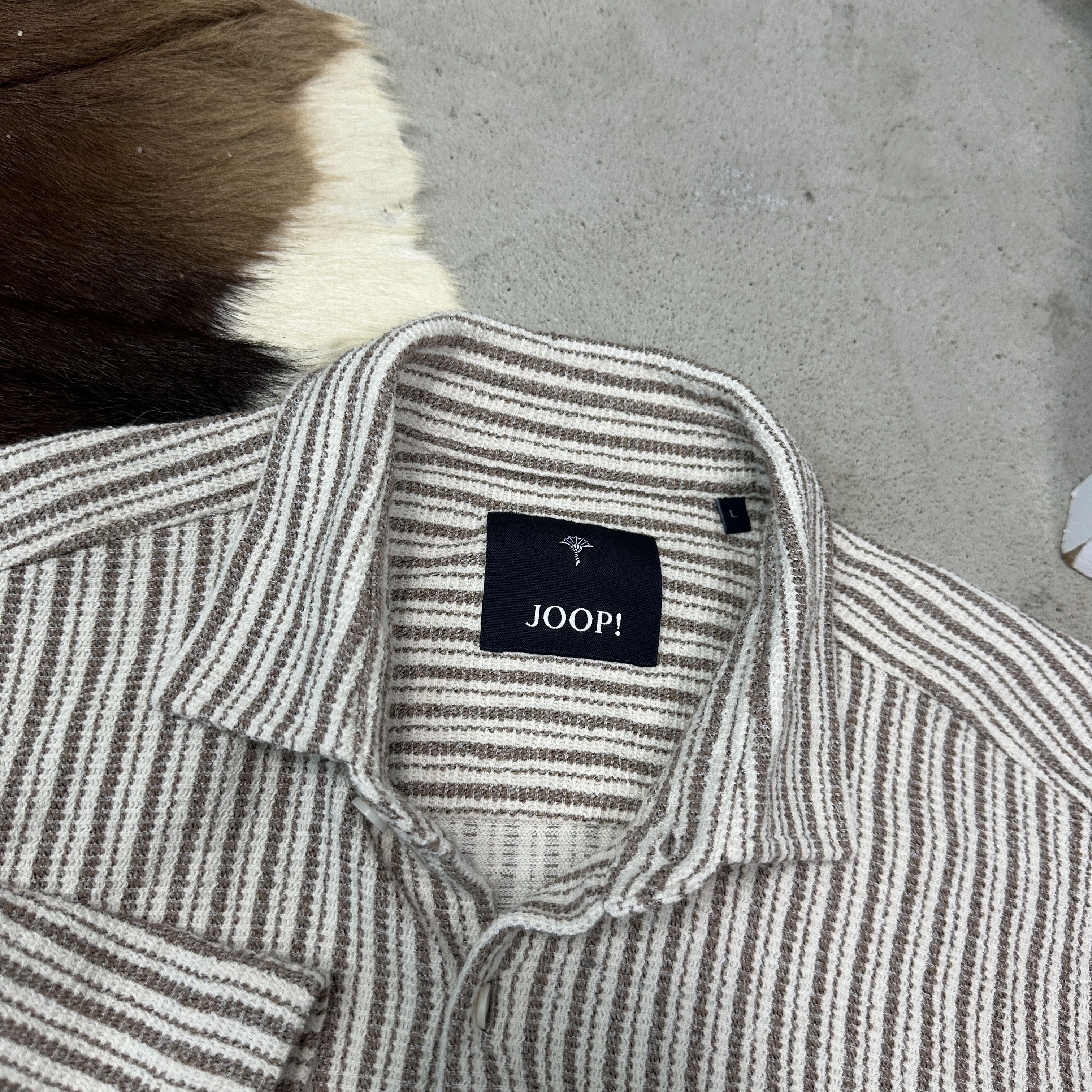 Joop! Vintage Streetwear Striped Joop! Knitted Shirt Y2K Size US L / EU 52-54 / 3 - 4 Thumbnail